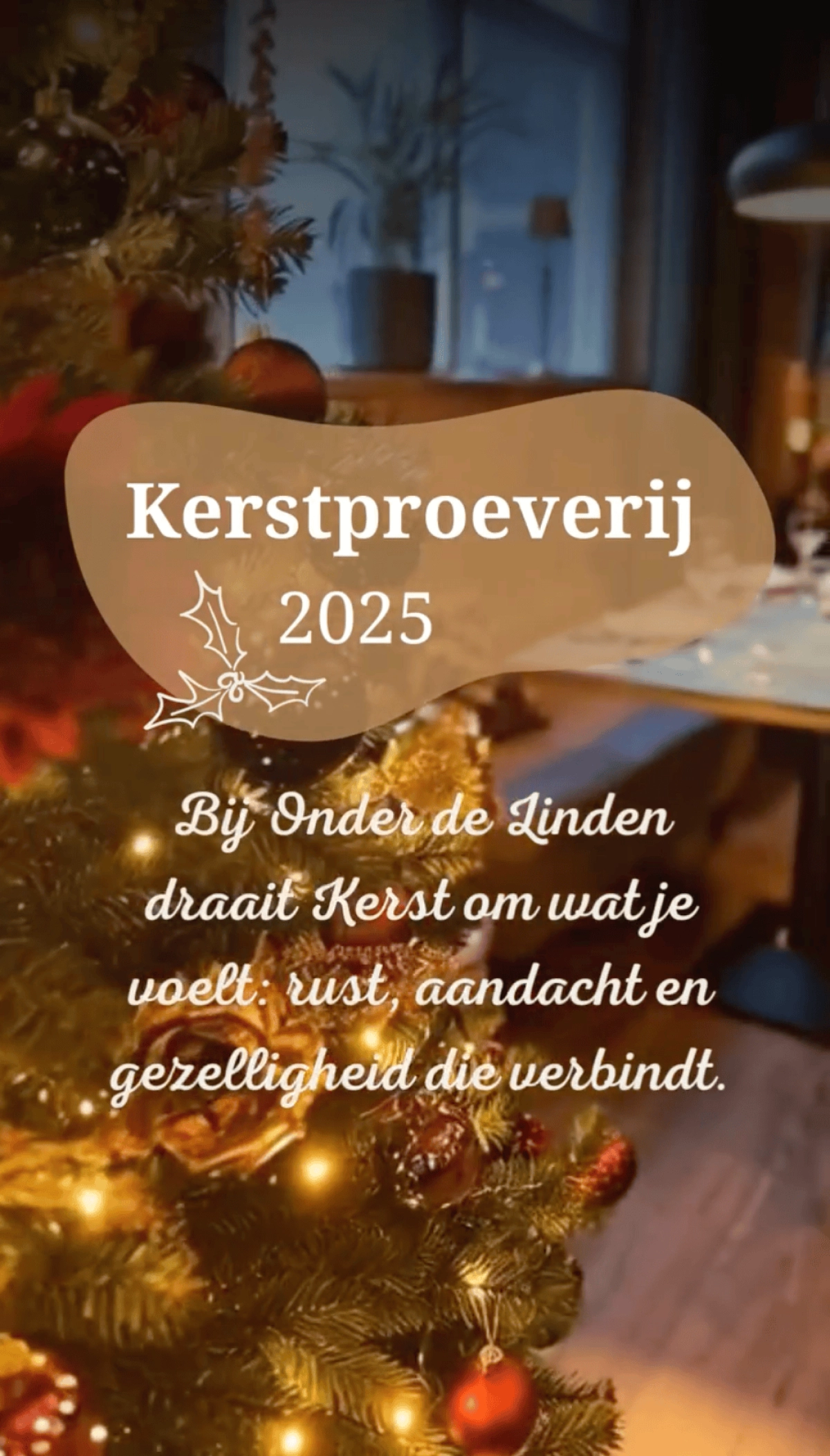 Kerstproeverij bij Onder de Linden